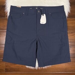 Prana Men's Size 38" x 9" Stormy Night Blue Zion Hybrid Short II‎ Shorts Stretch